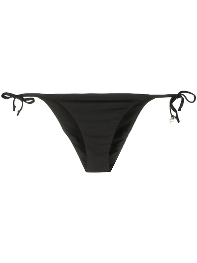 Fisico Side Tie Bikini Bottom In Black