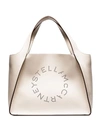 Stella Mccartney Stella Logo Eco-leather Tote In White