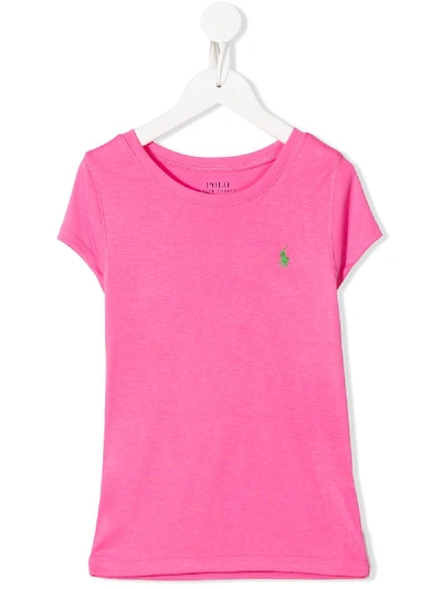 Ralph Lauren Kids' Short-sleeved T-shirt In Pink