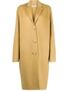 Single-Breasted Wool Coat