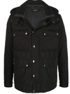 DOLCE & GABBANA QUILTED HOODED JACKET