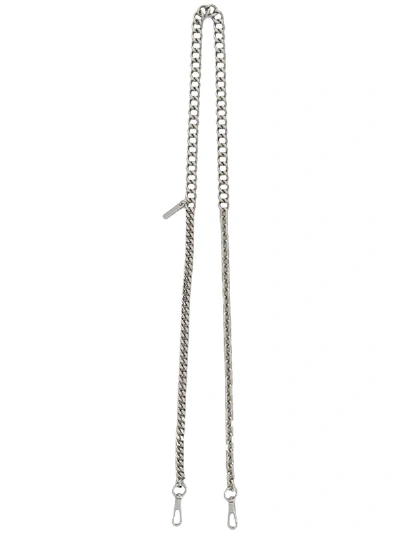 Marc Jacobs Chain Link Shoulder Strap In Silver