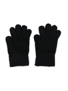 DOLCE & GABBANA LOGO-EMBROIDERED KNITTED GLOVES