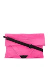 ISSEY MIYAKE PLEATED FOLD-OVER SHOULDER BAG