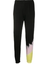 Maisie Wilen Tie-dye Print Track Pants In Black