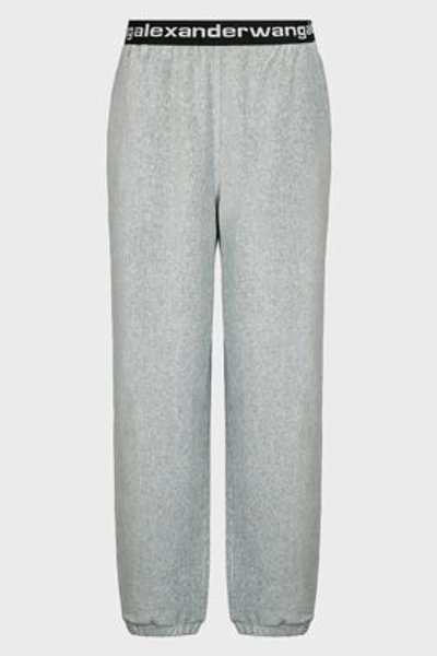 Alexander Wang T Stretch Cotton-blend Corduroy Track Pants In Grey