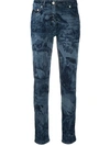 MOSCHINO PRINTED SKINNY JEANS