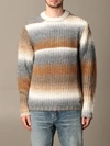 GOLDEN GOOSE PULLOVER IN WOOL AND ALPACA BLEND WITH GRADIENT BANDS,11486375