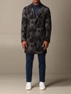 ETRO COAT IN CAMOUFLAGE WOOL,11486337