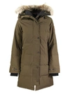 Canada Goose Shelburne Parka With Fur Trimmed Hood In Military Green