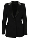 GIVENCHY EMBELLISHED COLLAR BLAZER,11486224