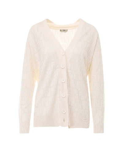 Fendi Cardigan In White