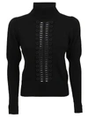 SEE BY CHLOÉ KNIT AND LACE TOP,11485375