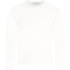 MONCLER IVORY T-SHIRT FOR GIRL WITH LOGO,8D71410 87275 034