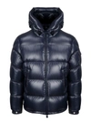 Moncler Men's Ecrins Shiny Down Puffer Jacket In Blue