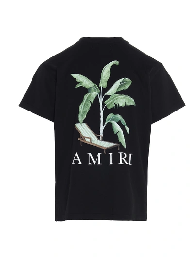 Amiri Banana Tree Print Cotton Jersey T-shirt In Black