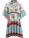 ALICE AND OLIVIA FLORAL TIERED DRESS