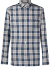 KITON CHECK LONG-SLEEVE SHIRT