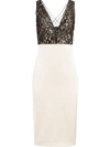 ALICE AND OLIVIA LACE PLUNGE DRESS