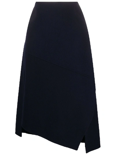 Odeeh Asymmetric Skirt In Blue