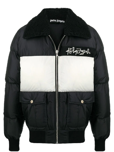 Palm Angels Gefütterte Jacke Mit Reissverschluss In Black