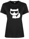 Karl Lagerfeld Choupette Graphic-print T-shirt In Black