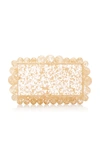 CULT GAIA EOS GOLD SPECKLED ACRYLIC CLUTCH,824839