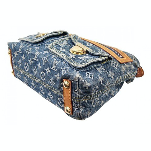 Pre-Owned Louis Vuitton Baggy Blue Denim - Jeans Handbag | ModeSens