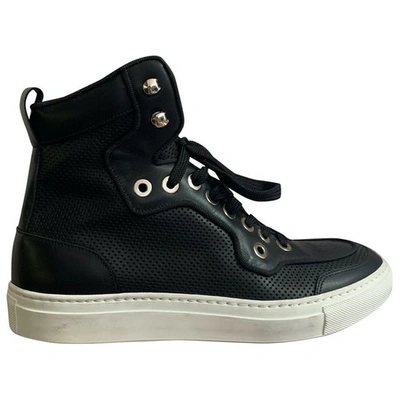 Pre-owned Casadei Black Leather Trainers