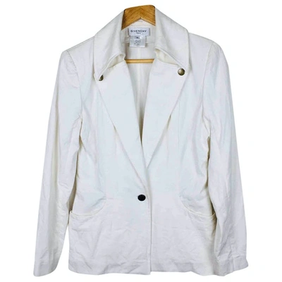 Pre-owned Givenchy Coat In White
