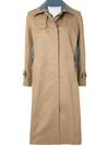 SACAI DENIM PANEL TRENCH COAT