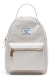 Herschel Supply Co . Mini Nova Backpack In Light Grey Crosshatch Sunrise