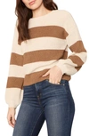 CUPCAKES AND CASHMERE RIMES STRIPE PULLOVER,CK306814