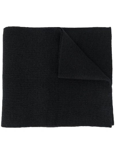 Dsquared2 Kids' Embroidered-logo Scarf In Black