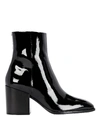 AEYDE Leandra Patent Leather Ankle Booties,060058458314