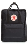 Fjall Raven Kanken Water Resistant Backpack In Black