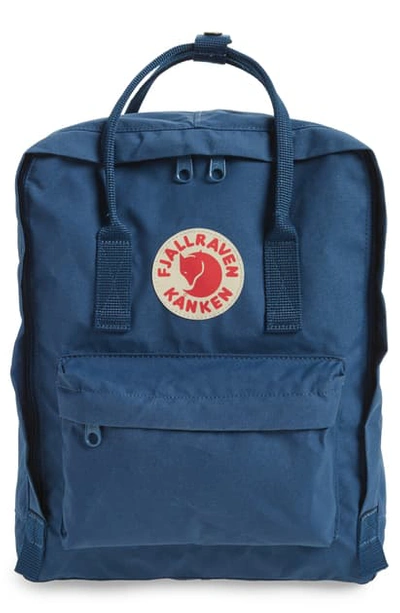 Fjall Raven Kanken Water Resistant Backpack In Royal Blue