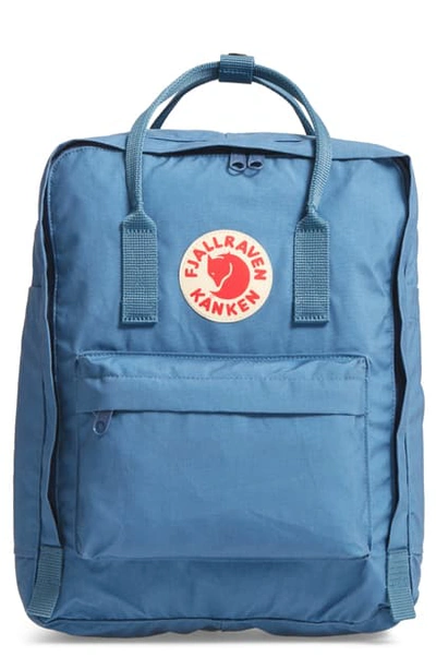 Fjall Raven Kanken Water Resistant Backpack In Blue Ridge