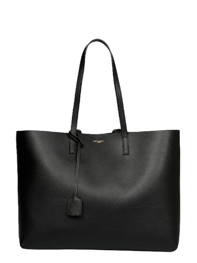 Saint Laurent Sac Shopping Bag In Black