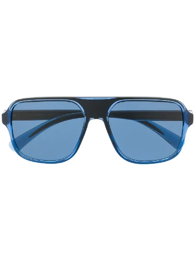 Dolce & Gabbana Oversized Square Sunglasses In Blue
