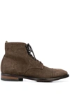 OFFICINE CREATIVE LACE-UP ANKLE BOOTS