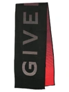 GIVENCHY GIVENCHY LOGO GRADIENT SCARF