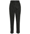 DOLCE & GABBANA HIGH-RISE ALPACA-BLEND trousers,P00506221