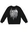 BALMAIN SEQUINED COTTON SWEATSHIRT,P00504257