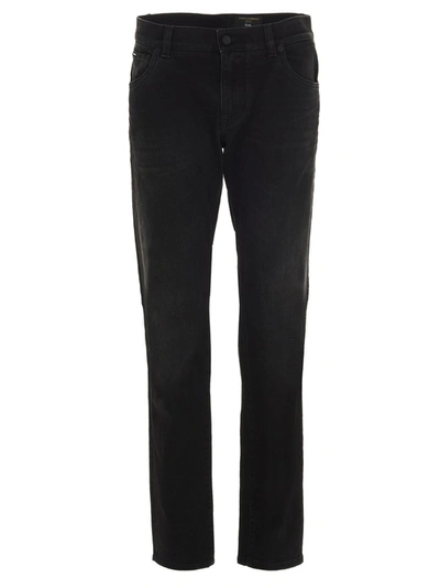 Dolce & Gabbana Logo Patch Jogging Trousers In Black