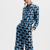 La Doublej Boy Shirt In Sfere Azzurro