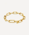 Monica Vinader Gold Plated Vermeil Silver Alta Capture Charm Bracelet In Gold