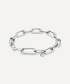 Monica Vinader Silver Alta Capture Charm Bracelet In Silver