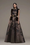 Isabel Sanchis Botticino Sleeveless A-line  Gown