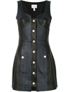 ALICE MCCALL LEATHER BUTTON FRONT DRESS